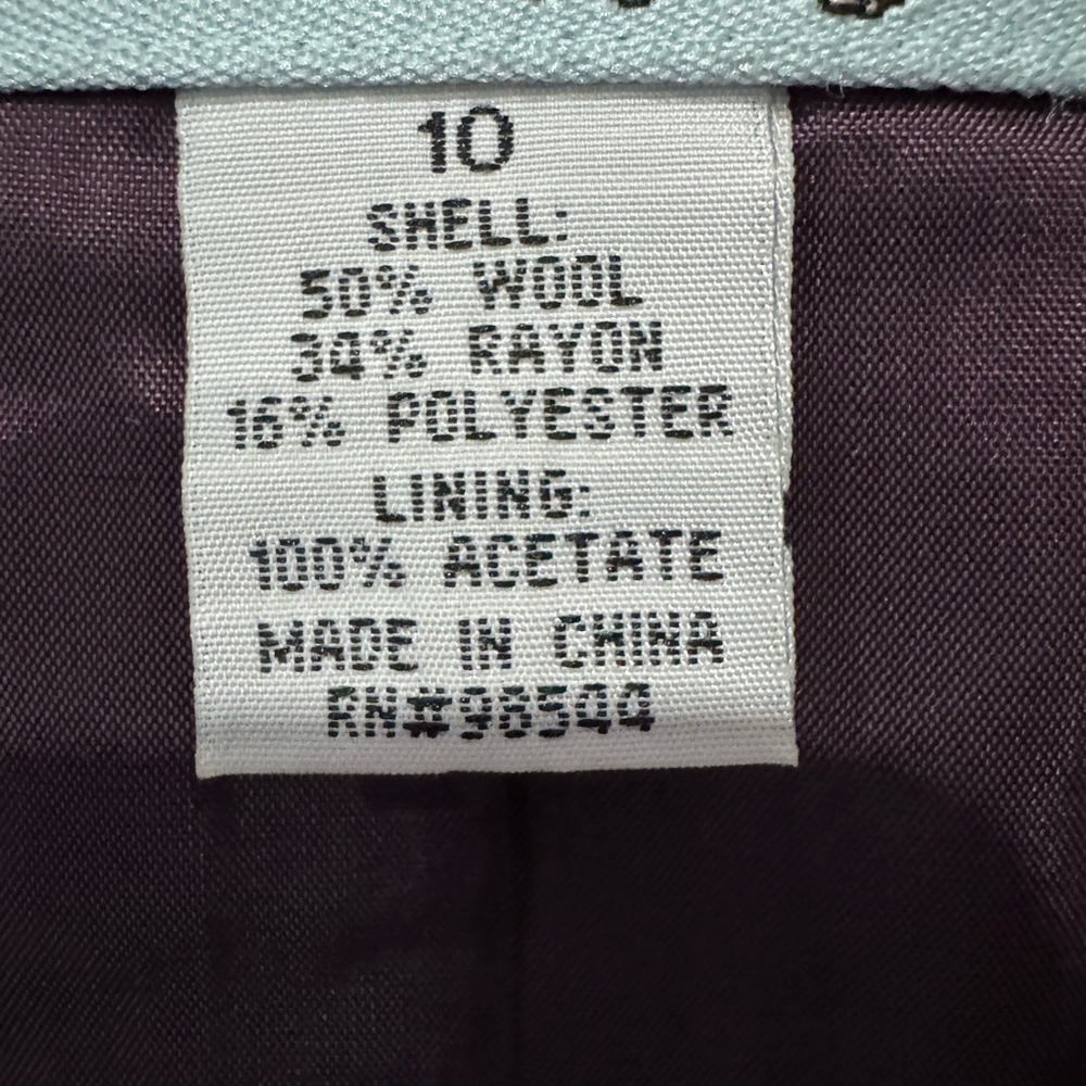 Anthropologie Tabitha Foliage Finder Purple Jacket Size 10 - Picture 8 of 9
